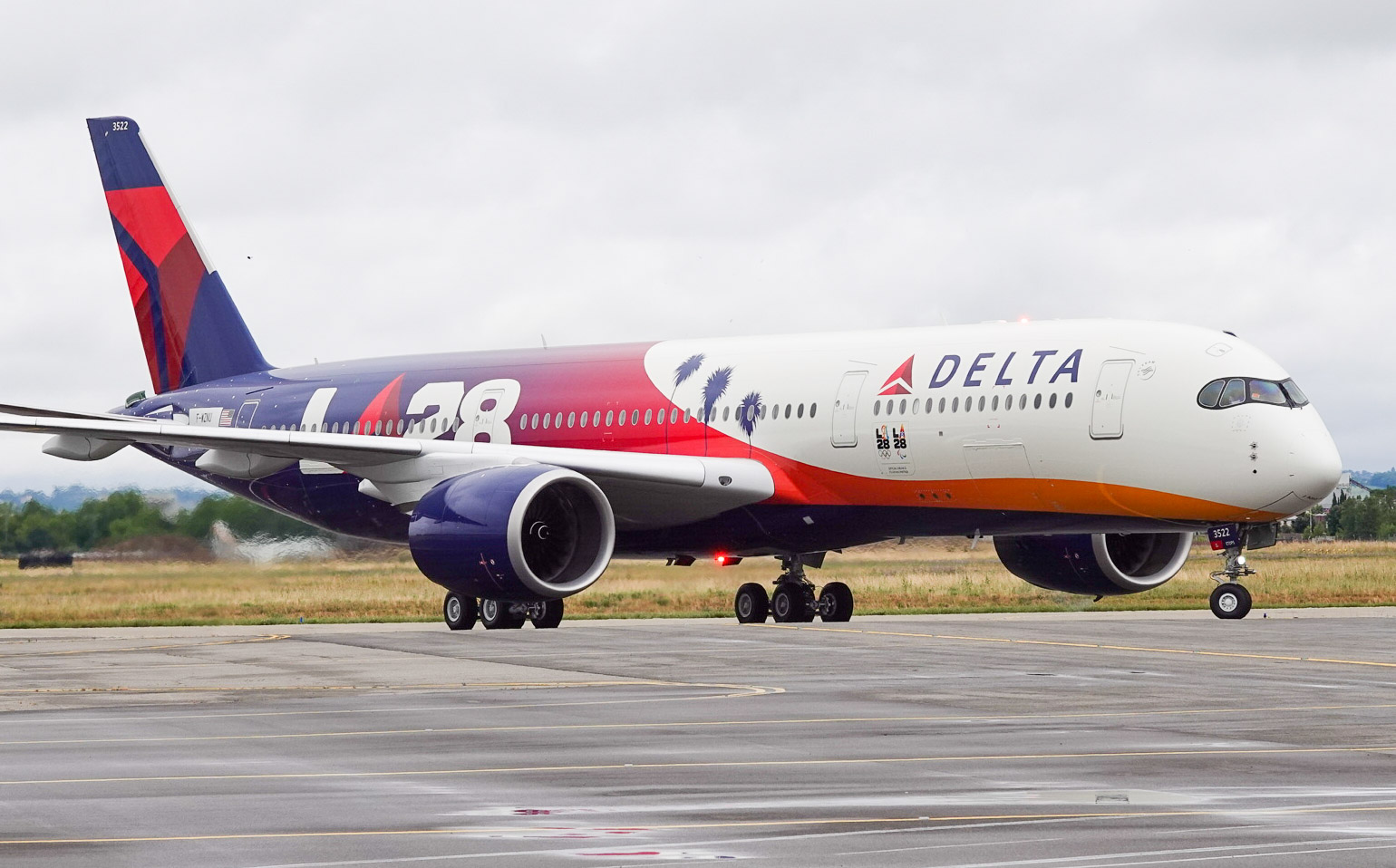 DELTA A350-900 デルタ LA 28 オリンピック エアバス - 航空機 DELTA A350-900 デルタ LA 28 オリンピック エアバス - 航空機