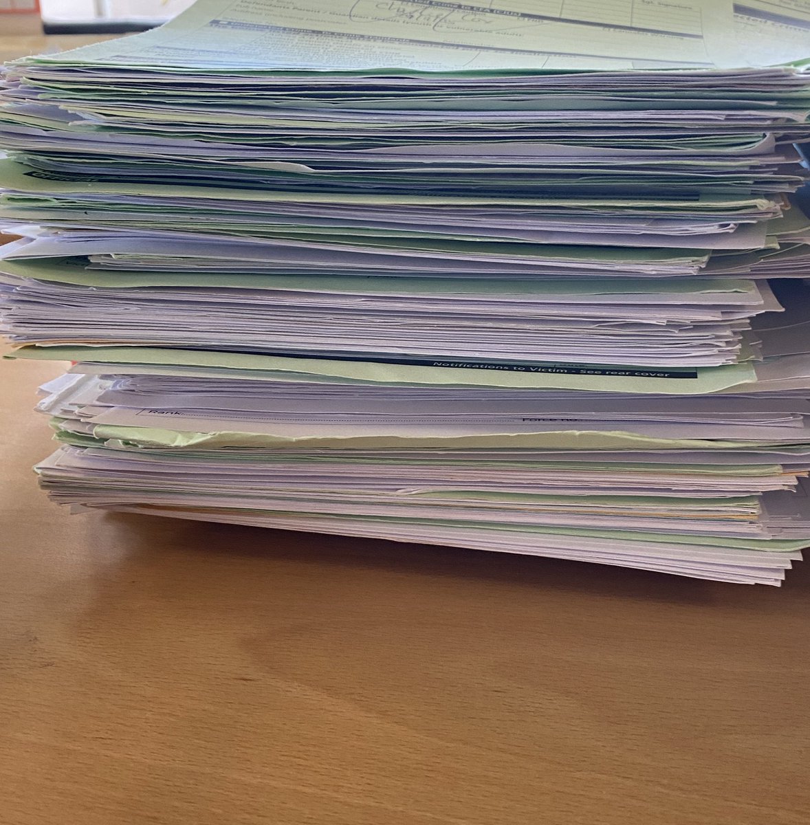 Great visit to Plymouth Criminal Justice Unit. This team manage prosecution files, post investigation, and liaise with the <a href="/CPSUK/">Crown Prosecution Service</a> &amp; <a href="/HMCTSgovuk/">HM Courts and Tribunals Service</a>

One staff has 36yrs here. Tells me 30 years ago they went through a pallet of copy paper a fortnight. Now it’s a box in three months!