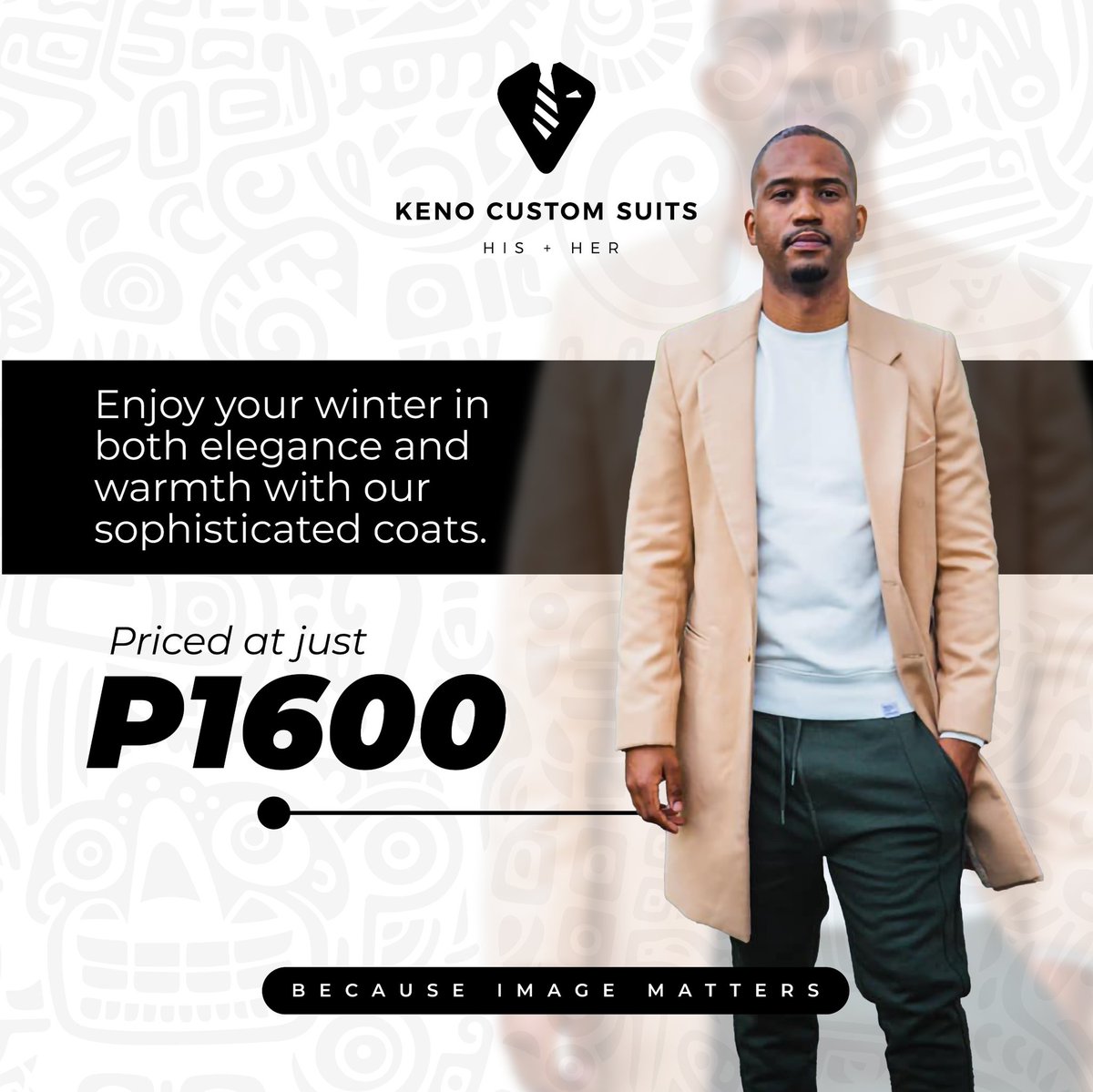 ZeusDeuceAfrika's tweet photo. Excited to share that #KenoCustomSuits is a partner for the #TrenchCoatParty! Contact them to place your order for a customised trench before Friday 1700 and they will have orders completed by next week Thursday for the first 15 clients to pay their 50% deposit. Note that you will have to pop in to their location for measurements like I did! Look out for the Behind The Scenes teaser #TrenchCoatMobbing