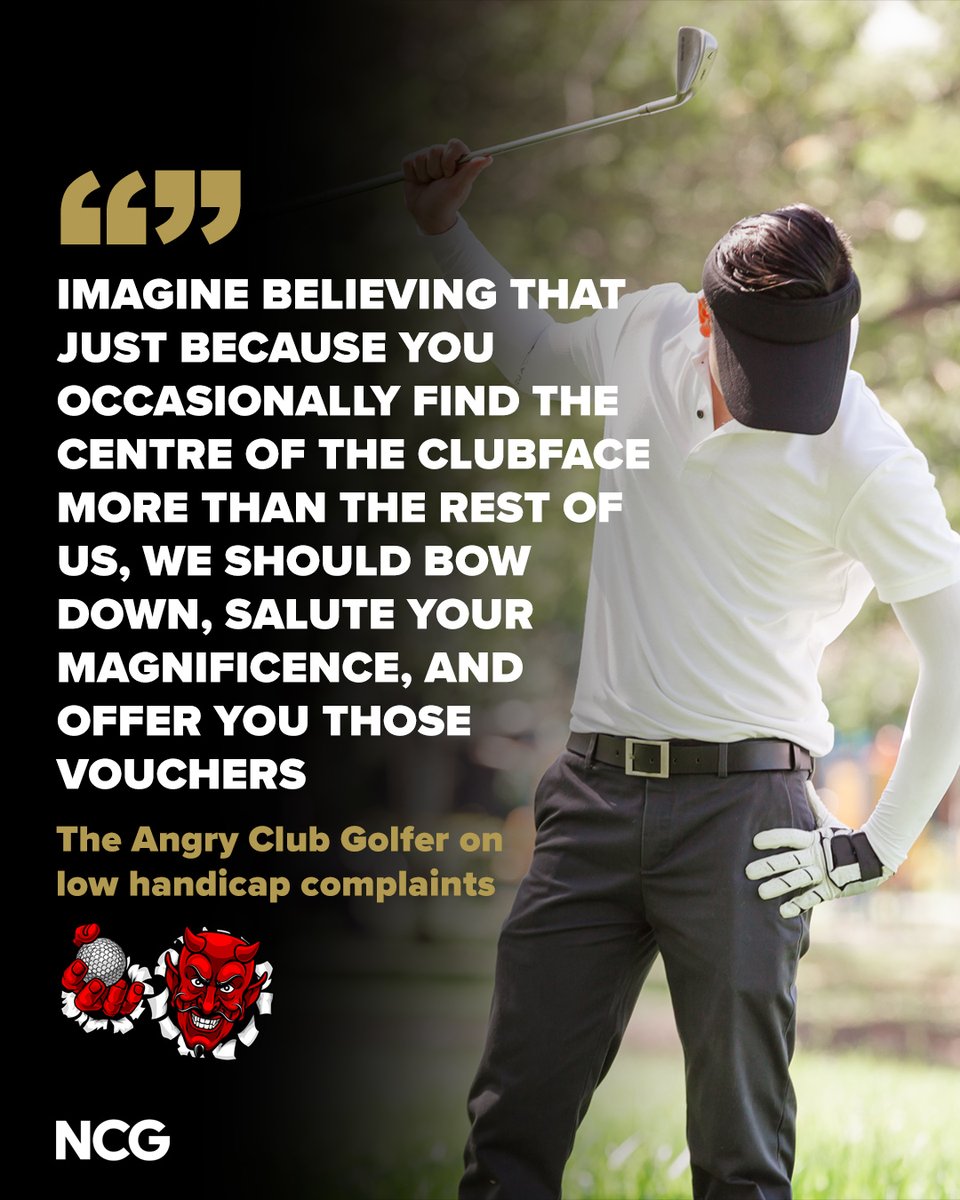 Why do low handicap players think they're ENTITLED to win all the competitions? 🤔

Our <a href="/AngryClubGolfer/">The Angry Club Golfer</a> has had quite the rant in this week's column.

🔗 ow.ly/9KXf50SmcVc