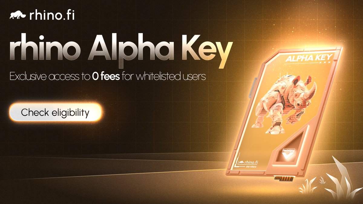 rhinofi's tweet photo. 🚨Check now if you’re ELIGIBLE for the exclusive https://t.co/zDrGy8KiUI ALPHA KEY 🦏🚨

Unlock FREE BRIDGING UNDER $100 with big discounts on higher volumes and more…. 🔐🤫

FCFS: 100k SPOTS ONLY ⏰🏃‍♂️💨
Mint now:
https://t.co/ymqDvDzpV0

If you have bridged before Jun 1, 2024 you are ELIGIBLE #rhinofam