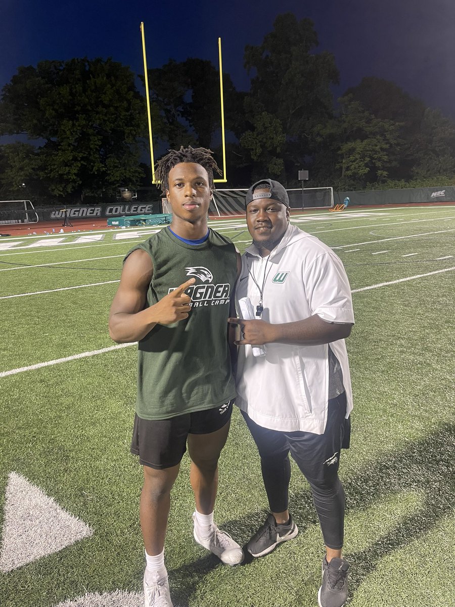 Mounir Keshen III (@mounir_keshen06) on Twitter photo Had a great time at Wagner Football camp today. Thank you guys for having me. Can’t wait to get back up
<a href="/Wagner_Football/">Wagner College Football</a> <a href="/PaulVIFootball1/">Paul VI Football</a> <a href="/ScuderiStephen/">Steve Scuderi</a> <a href="/CoachTomAbate32/">Coach Tom</a> <a href="/srtprepacademy/">SRT Prep Academy</a> @adotyoung
<a href="/CoachTSatt/">TalirSatterfieldRowe</a> Had a great time at Wagner Football camp today. Thank you guys for having me. Can’t wait to get back up
<a href="/Wagner_Football/">Wagner College Football</a> <a href="/PaulVIFootball1/">Paul VI Football</a> <a href="/ScuderiStephen/">Steve Scuderi</a> <a href="/CoachTomAbate32/">Coach Tom</a> <a href="/srtprepacademy/">SRT Prep Academy</a> @adotyoung
<a href="/CoachTSatt/">TalirSatterfieldRowe</a>