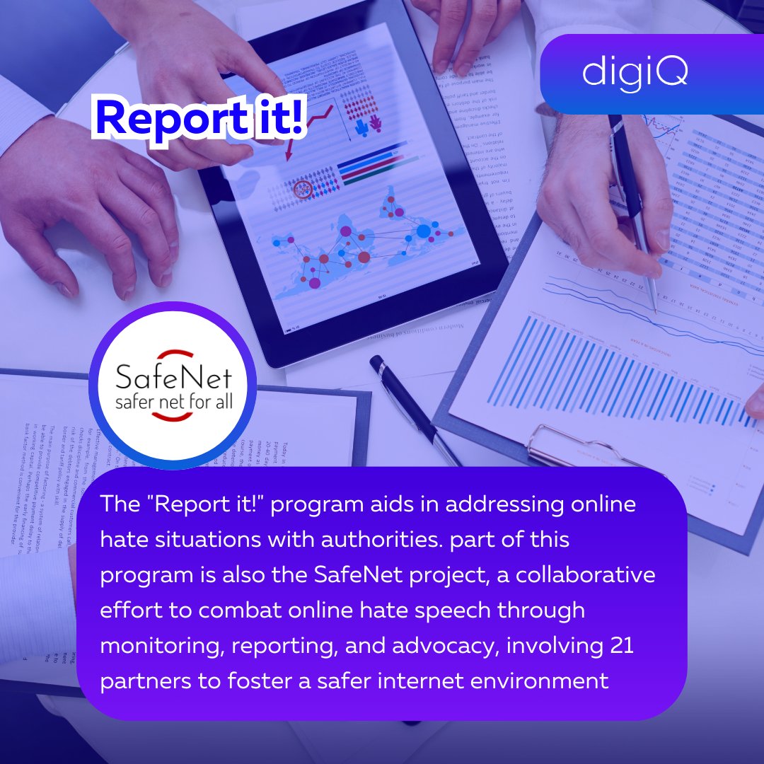 romeanews's tweet image. ➡️ #SafeNet project partners:
DigiQ is a leading Slovak NGO committed to online safety and digital literacy! 
🚀🌐 Together, we&apos;re tackling hate speech on social media and promoting responsible internet use as a part of the SafeNet project. From educational programs to reporting…