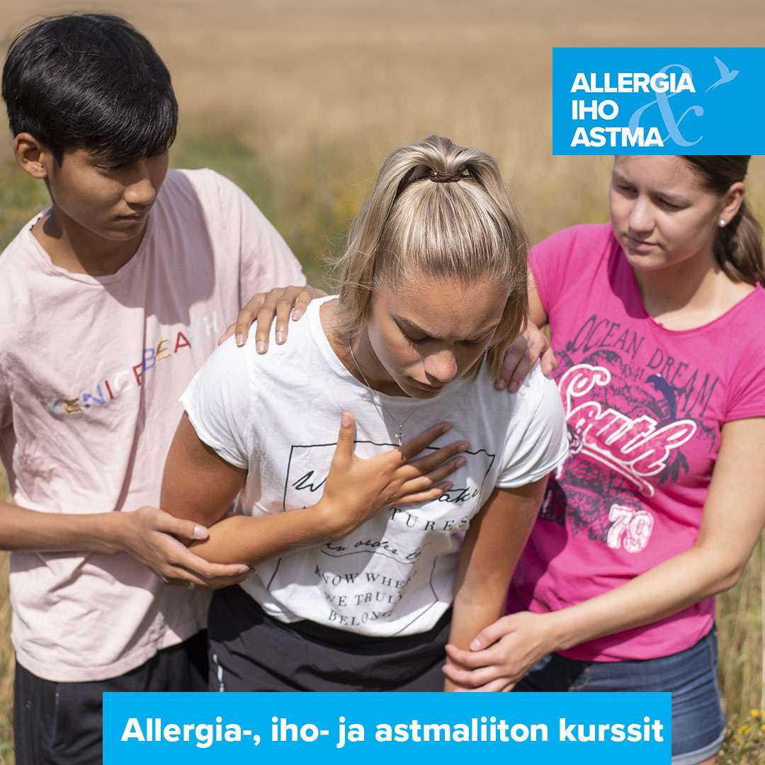 Järjestämme erilaisia kursseja niin livenä kuin verkossa. Alkusyksystä on mm. livenä Espoossa anafylaksiariskisille nuorille kurssi, johon ennättää vielä ilmoittautua. Tutustu kurssitarjontaamme 👉kilta.allergia.fi/Tapahtumat/tap… #AllergiaIhoJaAstmaliitto #anafylaksia #kurssi