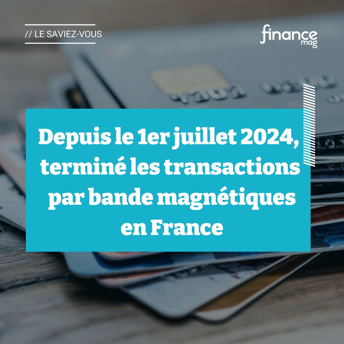 Depuis le 1er juillet 2024, les terminaux de paiement en France n'accepteront plus les transactions par bande magnétique. Cette mesure vise à sécuriser les paiements, car la bande magnétique est plus vulnérable au piratage comparée à la puce, qui offre une meilleure sécurité.