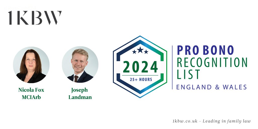 1KBW Chambers (@1kbwchambers) on Twitter photo We are delighted <a href="/nicolafox66/">Nicola Fox</a> MCIArb and Joseph Landman are both listed on the recently published Pro Bono Recognition List. You can view the list here: probonorecognitionlist.org.uk/Recognition-Li… We are delighted <a href="/nicolafox66/">Nicola Fox</a> MCIArb and Joseph Landman are both listed on the recently published Pro Bono Recognition List. You can view the list here: probonorecognitionlist.org.uk/Recognition-Li…