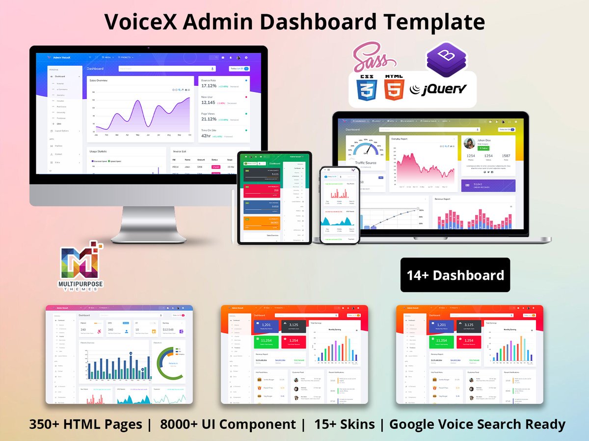 MultiStoreTheme's tweet image. Voice Admin - Responsive Admin Templates offer Amazing Features with Awesome Different Dashboard Design that&apos;s make your #WebApp outstanding.
.
Buy Now - themeforest.net/item/cryptio-t…     
.
#adminpanelui #AdminPortal #admintemplate #admintemplatedashboarddesign #boostrapadmin