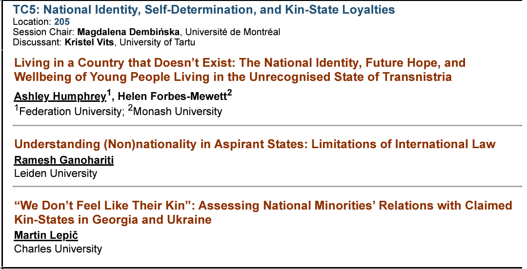RamGanokhariti's tweet photo. Looking forward to presenting my paper on Nationality in #DeFactoStates at #TARTUCONFERENCE on East European & Eurasian Studies & meeting colleagues from @de_facto_states. https://t.co/JqKde4Ymsy