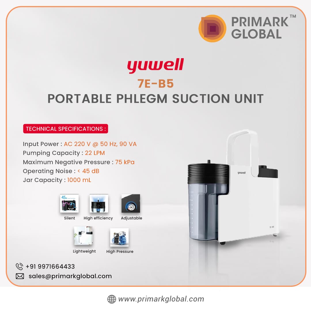 Discover the Yuwell 7E-B5 Portable Phlegm Suction Unit! Lightweight, powerful, and reliable. Elevate your patient care today.👨‍⚕️ 

#healthcareInnovation #yuwell #patientcare