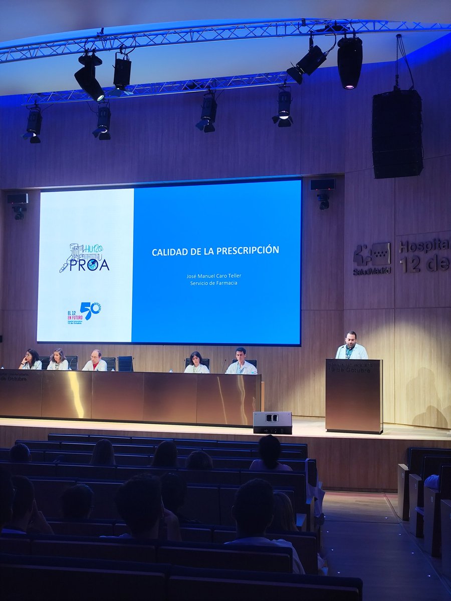 Hoy nuestro conpañero <a href="/jmanuelcaro/">Jose Manuel Caro</a>  participa en la Sesión anual del Programa de Optimización de antimicrobianos 2024. <a href="/proahu12o/">PROA HU12O</a>