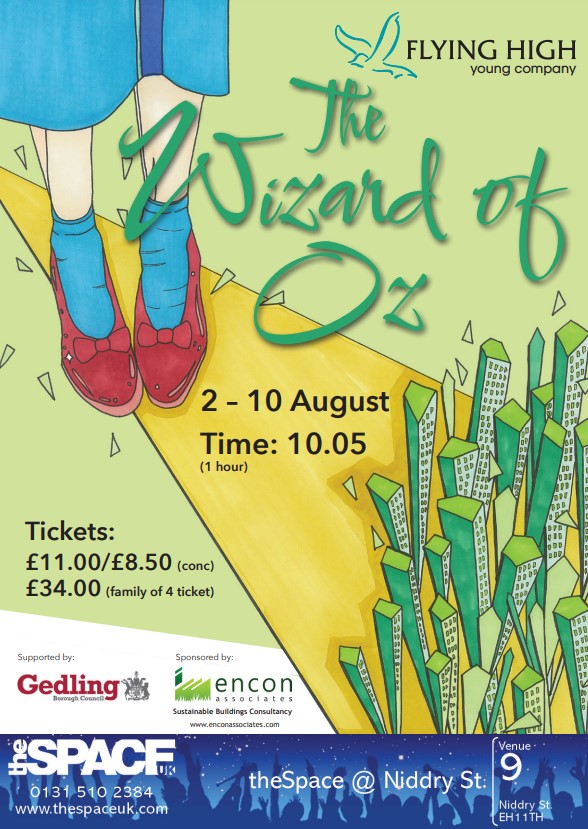 We're thrilled to support "The Wizard of Oz" by Flying High - Young Company!🎭✨
🌈 Join us from 2nd-10th August at 10.05 am for a magical performance.

Check out their website for more info: flying-high.org.uk

#EnconAssociates #WizardofOz #SupportTheatre #ProudSponsor
