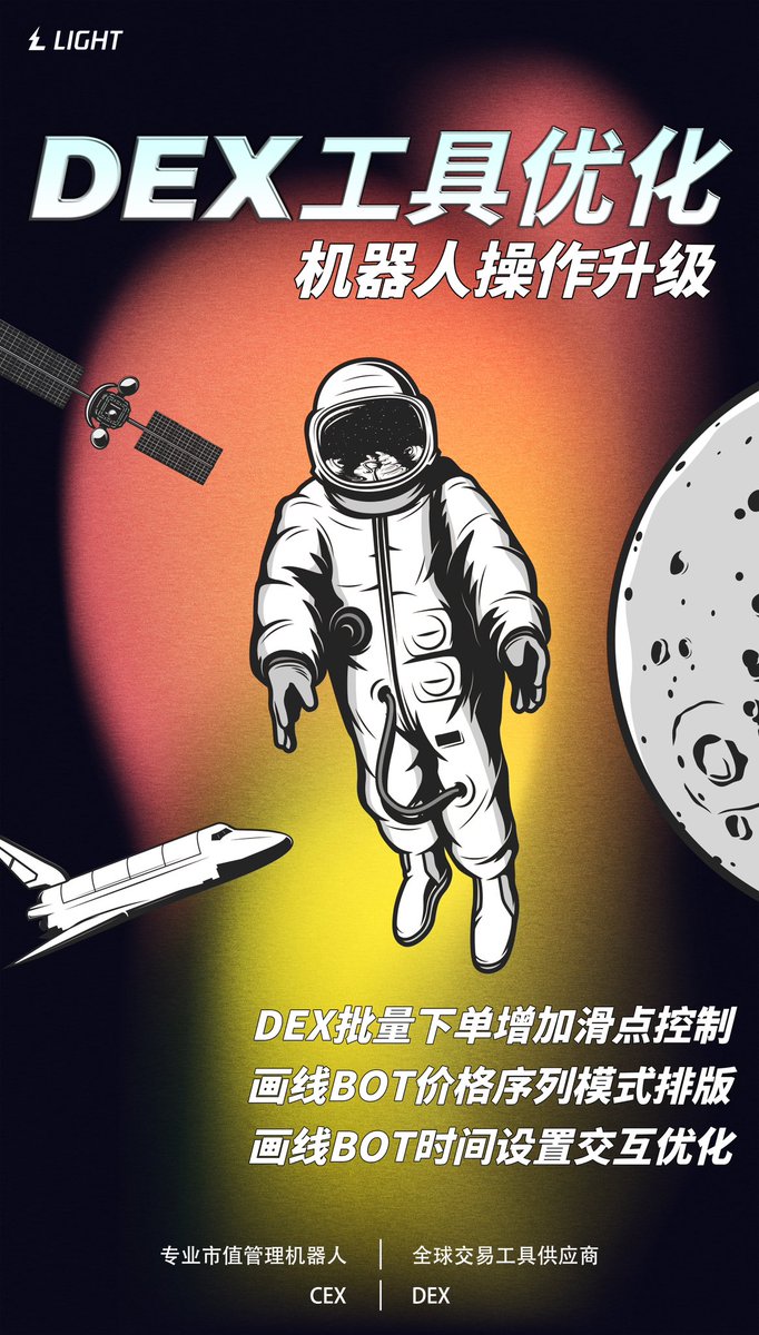 闪电系统升级⚡ DEX工具优化！ ①批量下单增加滑点控制功能②画线机器人价格序列模式排版优化③画线机器人时间设置交互优化