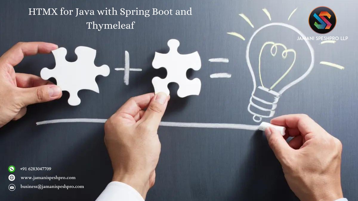 JamaniSpeshpro's tweet photo. 🚀 Exciting news! 
Introducing HTMX for Java with Spring Boot and Thymeleaf. 
Elevate your web development game with seamless integration and dynamic features. 

🔗 Learn more: https://t.co/JtVk23bTpf
📧 Email: business@jamanispeshpro.com
📞 Contact: +91 6283047709 https://t.co/jeoV2qdokD