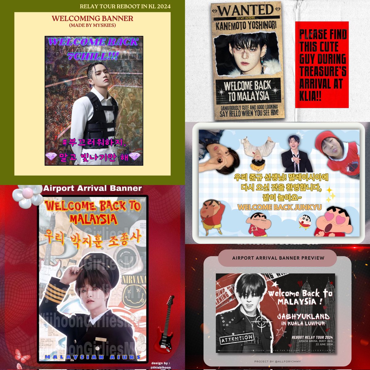 YG_TREASUREMY's tweet photo. 📣 We will arrange these 11 banners on the barricade so we need TeuMes cooperation to prioritise the volunteers who are holding the banners.
📣 Let's make it orderly and welcome the boys warmly.

TREASURE BACK IN KL
#TREASURERunToMalaysia
#TREASUREinKL
@treasuremembers https://t.co/nGkOaIvX0X