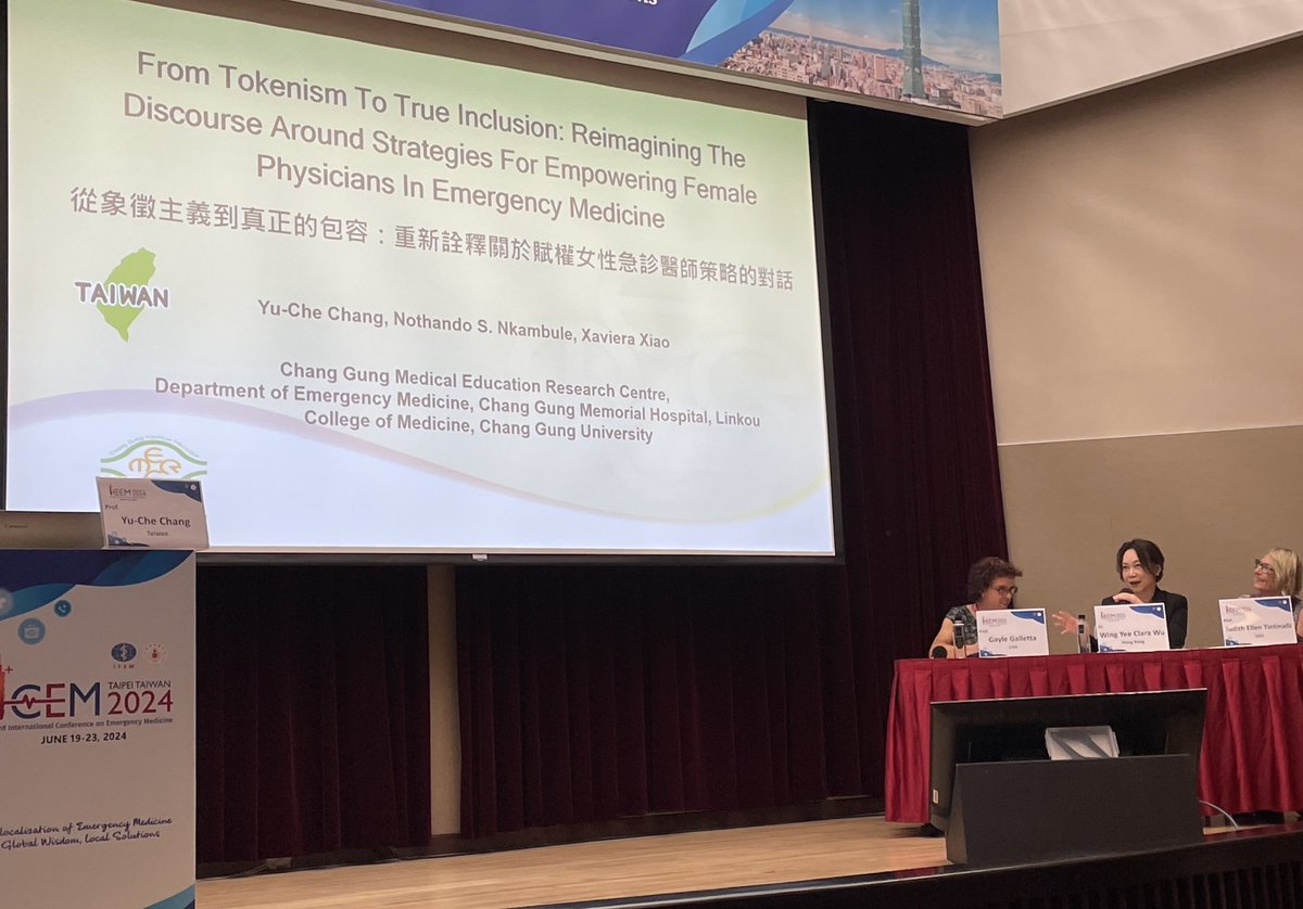 Room full of women emerg docs — and their allies — to hear about how to promote equity and inclusion of women in the workforce ⁦<a href="/IFEM2/">International Federation for Emergency Medicine</a>⁩ ⁦@ICEM2024⁩ ⁦<a href="/CAEP_Docs/">CAEP</a>⁩