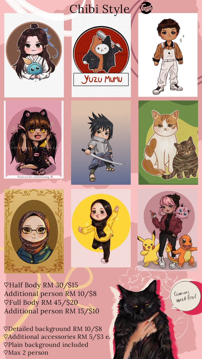 TashRsd's tweet image. Renew my commission price list's design and updated the t&c also, huhu.
Anyways, im open for commission, so if you're interested, do dm me for more details. I will pinned this so it ll be easier to find later on.
Rt is much appreciated!
#commissionopen
#artcommission