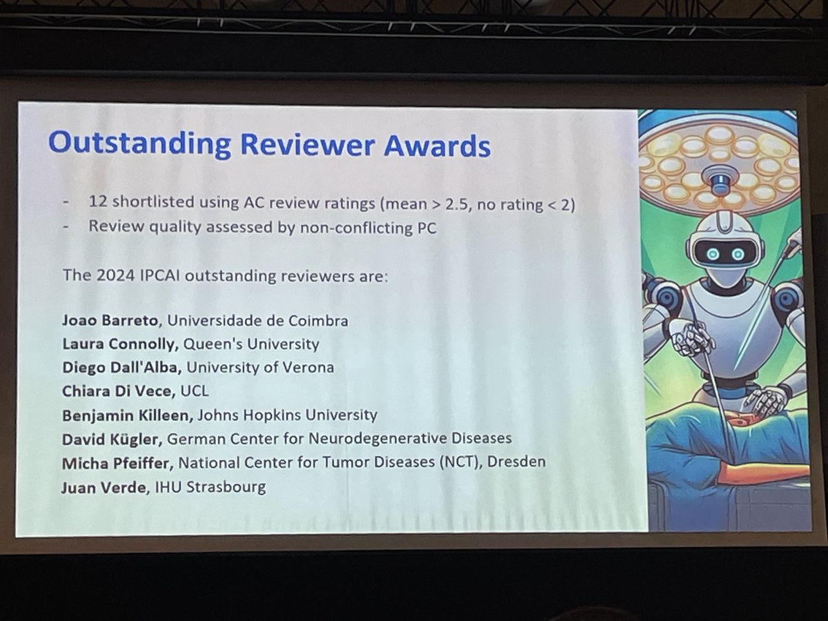 Congratulations to our PostDoc, Dr. Micha Pfeiffer, for winning outstanding reviewer award <a href="/IPCAI_conf/">IPCAI</a>! 🥳🎉 <a href="/NCT_UCC_DD/">Nationales Centrum für Tumorerkrankungen Dresden</a>