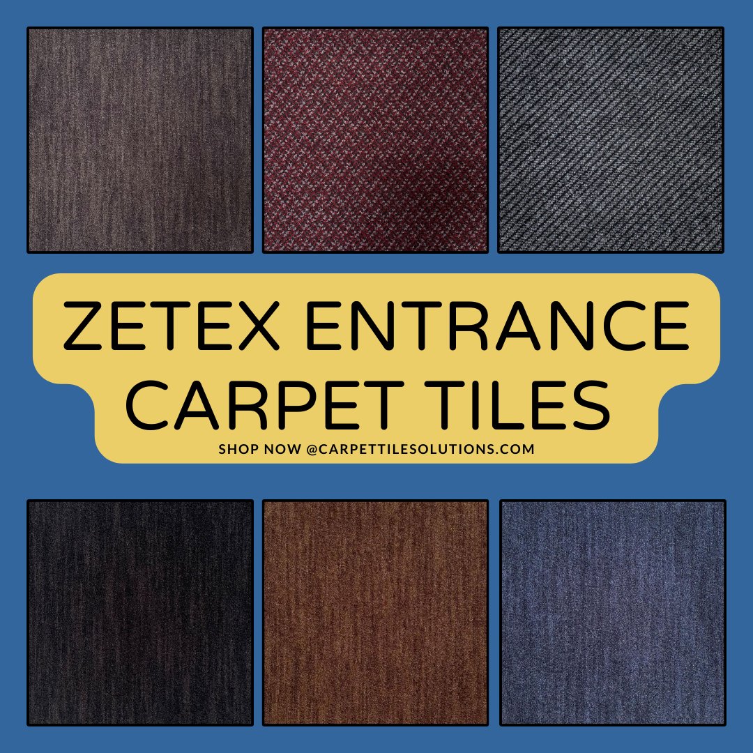 If you’re looking for a strong flooring option to combat dirt building up in your doorways, look no further than our Zetex Entrance Carpet Tiles.

contact us today to order your samples and see the difference our entrance carpet tiles can make.
#flooring #carpettiles #Ireland #UK