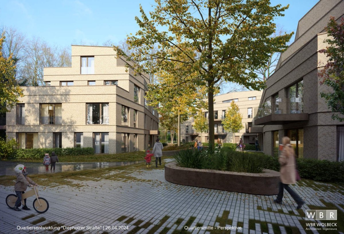Lingen1's tweet photo. Die Planungen für das neue Quartier in #Darme gefallen!

Viel Grün und super  Lage zwischen Schulen, Supermärkten und Wald. 

Ist Mainka hier auch der Investor?

Bin auf die Umsetzung gespannt, das dürfte Vorbildcharakter haben ! 
Well Done WBR!👏

#Lingen #Nachverdichtung https://t.co/CKKb7QFRTk