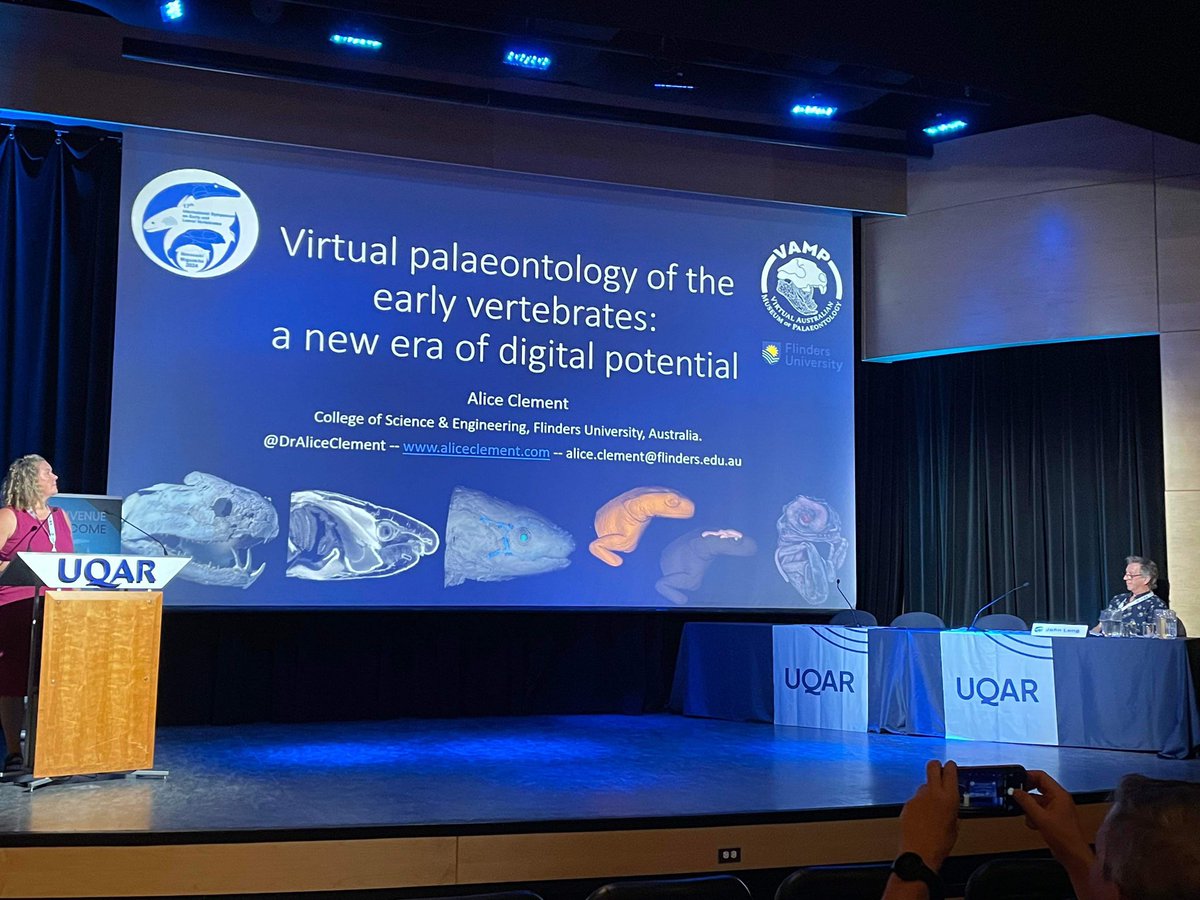 Dr Alice C loves lungfish (she/her) (@draliceclement) on Twitter photo I enjoyed the opportunity to give a keynote lecture at <a href="/ISELV2024/">ISELV 2024</a> #ISELV24 yesterday on 3 current projects from our lab #FEA #lungfish #tomography #rhizodont #GMM #endocast #tetrapodomorph 🩻 🐟 🦴 as well as a big shout out about our <a href="/VAMP_Palaeo/">VAMP_Palaeo</a> virtual museum I enjoyed the opportunity to give a keynote lecture at <a href="/ISELV2024/">ISELV 2024</a> #ISELV24 yesterday on 3 current projects from our lab #FEA #lungfish #tomography #rhizodont #GMM #endocast #tetrapodomorph 🩻 🐟 🦴 as well as a big shout out about our <a href="/VAMP_Palaeo/">VAMP_Palaeo</a> virtual museum