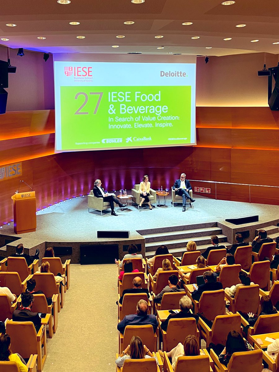 Today attending at the IESE 27th Food &amp; Beverage discussing about value creation: #innovation evaluation and inspiration!

#food #business #strategy #iese