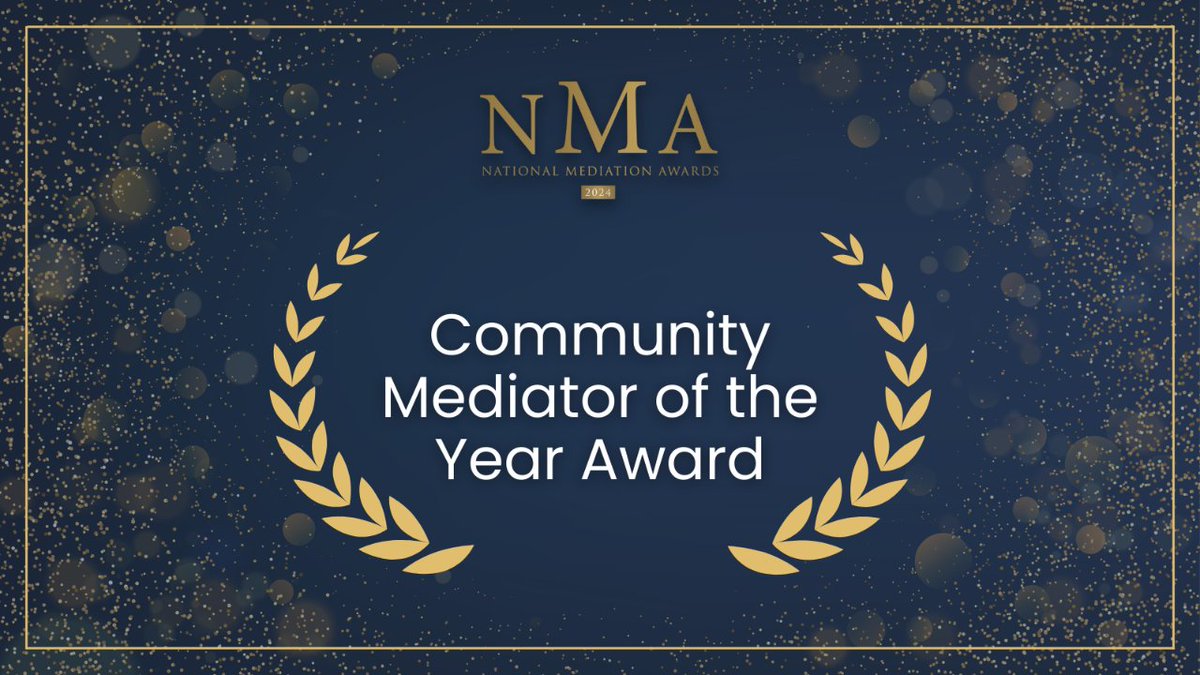Have you made a #nomination for the #NMA2024 yet? 💫 Recognise incredible mediators in just 5 minutes! Nominate for #Community #Mediator of the Year or one of 17 other #Awards. Organised by @civilmediation and @collofmeds in association with @fammedcouncil nationalmediationawards.com/nominations/