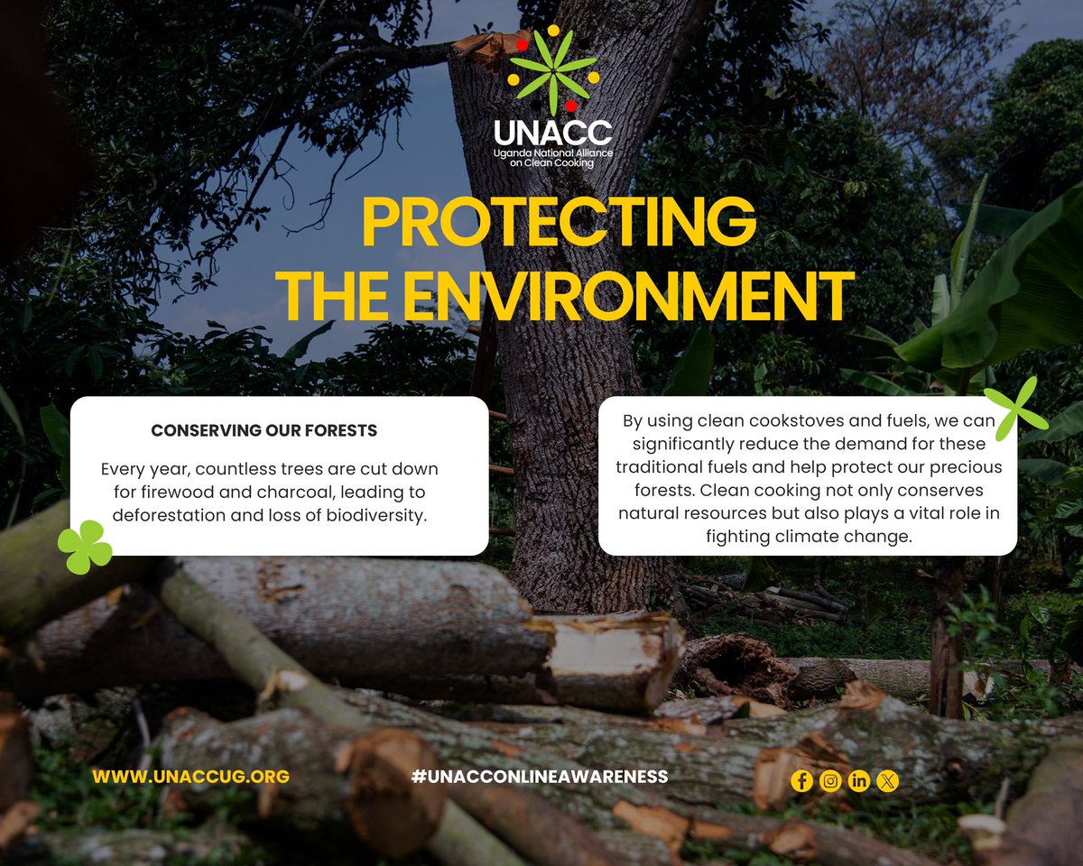 unacc_ug's tweet photo. In Uganda, deforestation is a significant issue, with vast areas of forest being cut down for firewood and charcoal.

This not only destroys natural habitats but also contributes to climate change and loss of biodiversity

#UNACConlineawareness https://t.co/mWzi2xJEh9