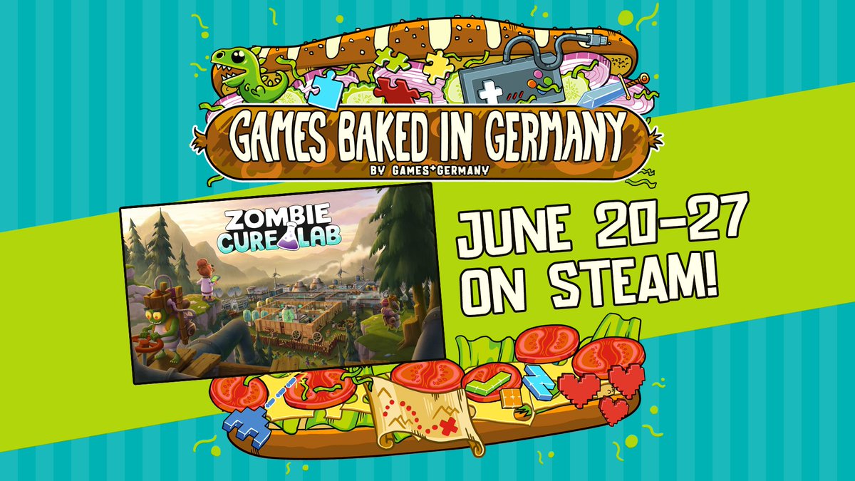 So if you've always wanted to try Zombie Cure Lab now is your chance, we participate in the "Games Made in Germany“ steam sale with a 45% discount.😊👉 links.aerosoft.com/ZCL 🧟‍♂️

👉store.steampowered.com/sale/games-mad…

#games #steam #indiegames #gamesbakedingermany

<a href="/GamesGermanyNet/">Games Germany</a>