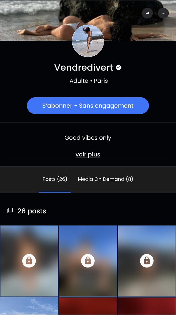 Abonnés vous à son mym !  son mym ? c’est : vendredivert alors go go go .