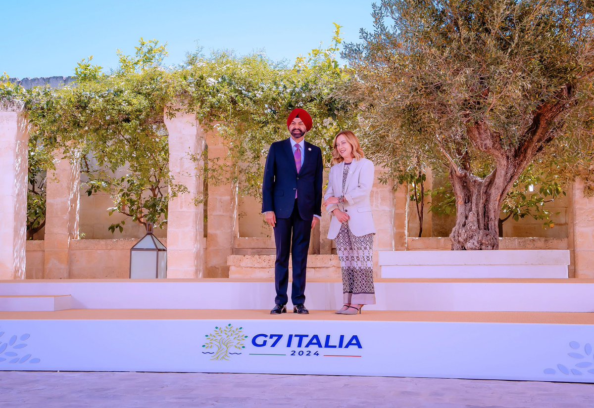 #G7Italy Thanks and congratulations <a href="/GiorgiaMeloni/">Giorgia Meloni</a> and Team #G7Italy for your @g7 Summit! In outreach sessions Leaders discussed support to developing countries, Africa, energy, artificial intelligence and infrastructure. <a href="/WorldBank/">WorldBank</a> on the importance of generating jobs.