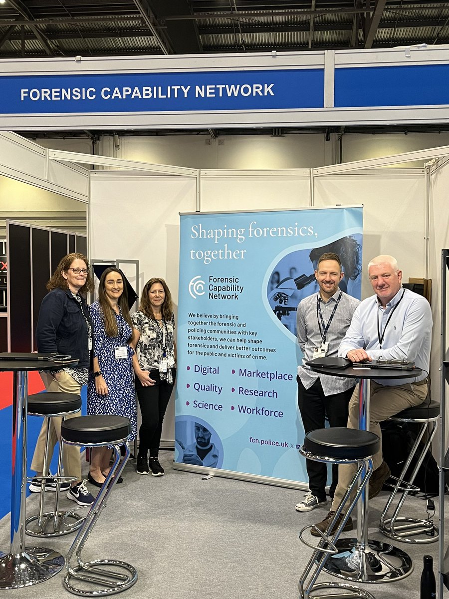 The FCN team at forensic expo today.  Come and say hi 👋