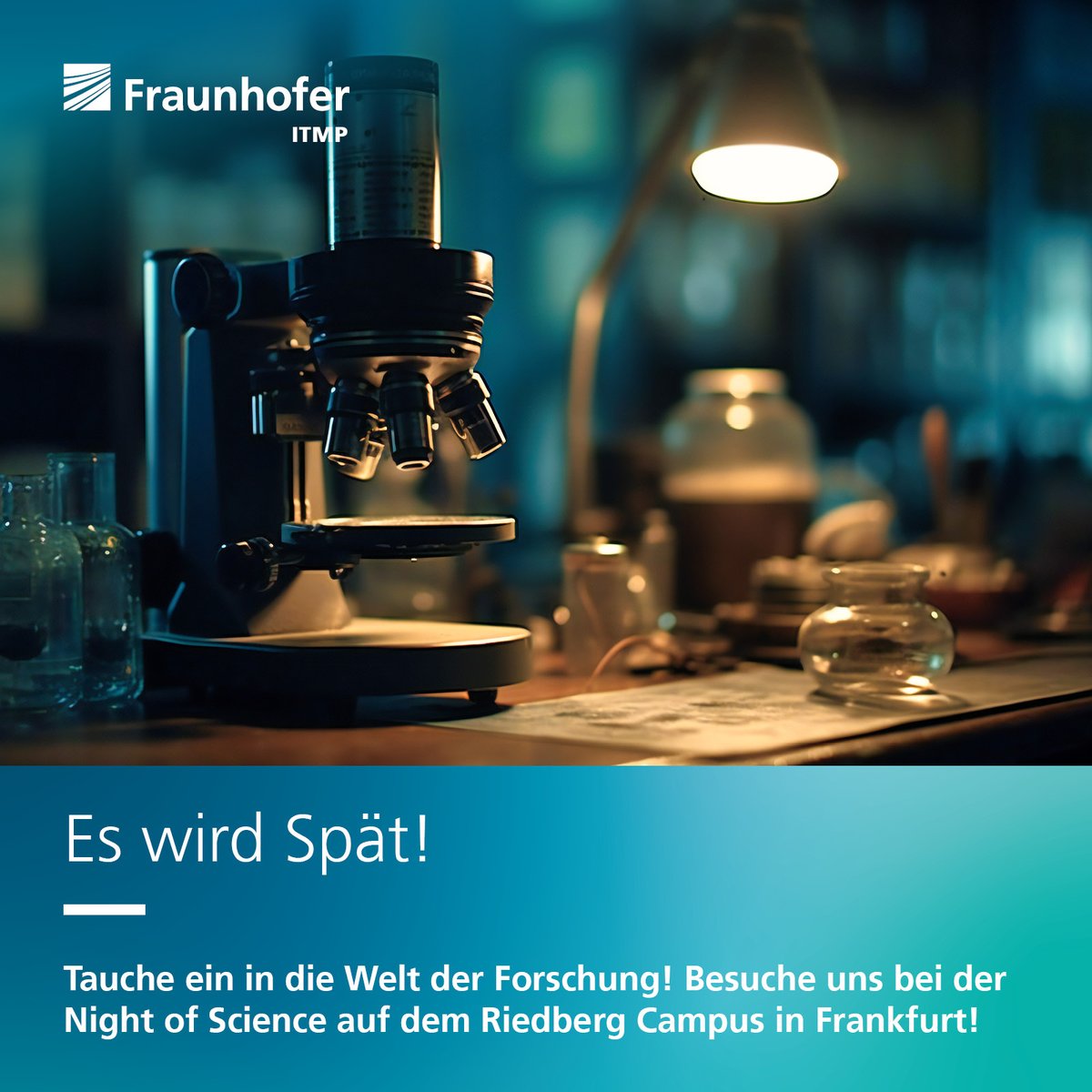 Fraunhofer ITMP (@fraunhoferitmp) on Twitter photo Tauche ein in die Welt der Forschung! Besuche uns bei der #NightofScience auf dem Riedberg Campus in Frankfurt!
Am Freitag, dem 21. Juni, 17-05 Uhr!
Wir freuen uns auf dich!
#Fraunhofer #ITMP #Riedberg #Science #Forschung #WissenschaftZumAnfassen <a href="/Stadt_FFM/">Frankfurt am Main</a> #Frankfurt <a href="/goetheuni/">Goethe-Universität</a> Tauche ein in die Welt der Forschung! Besuche uns bei der #NightofScience auf dem Riedberg Campus in Frankfurt!
Am Freitag, dem 21. Juni, 17-05 Uhr!
Wir freuen uns auf dich!
#Fraunhofer #ITMP #Riedberg #Science #Forschung #WissenschaftZumAnfassen <a href="/Stadt_FFM/">Frankfurt am Main</a> #Frankfurt <a href="/goetheuni/">Goethe-Universität</a>