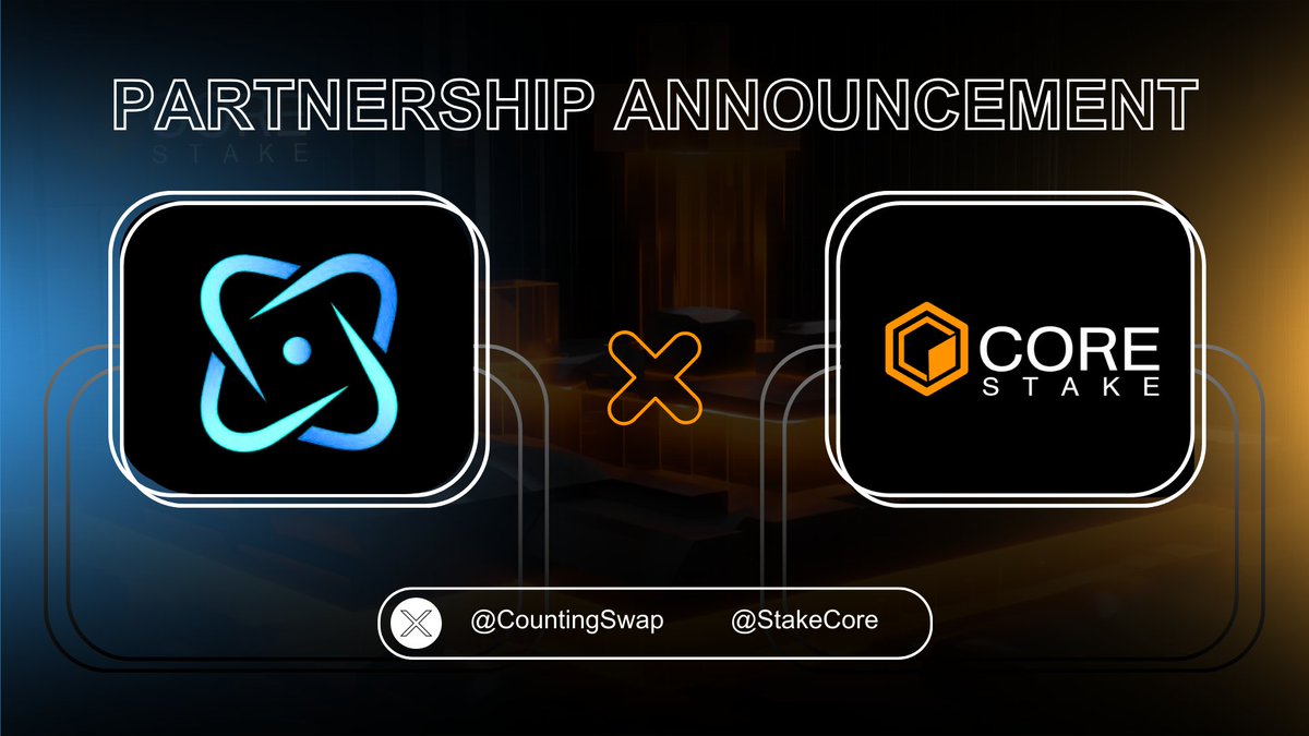 PARTNERSHIP ANNOUNCEMENT

Core Stake 🤝 Counting Swap

About <a href="/CountingSwap/">Counting Swap</a>

🔸 Counting Swap, a collective of various professionals, uses AI, blockchain, and geospatial tools to advance large-scale environmental initiatives. 

🔸 They aim to expedite progress towards