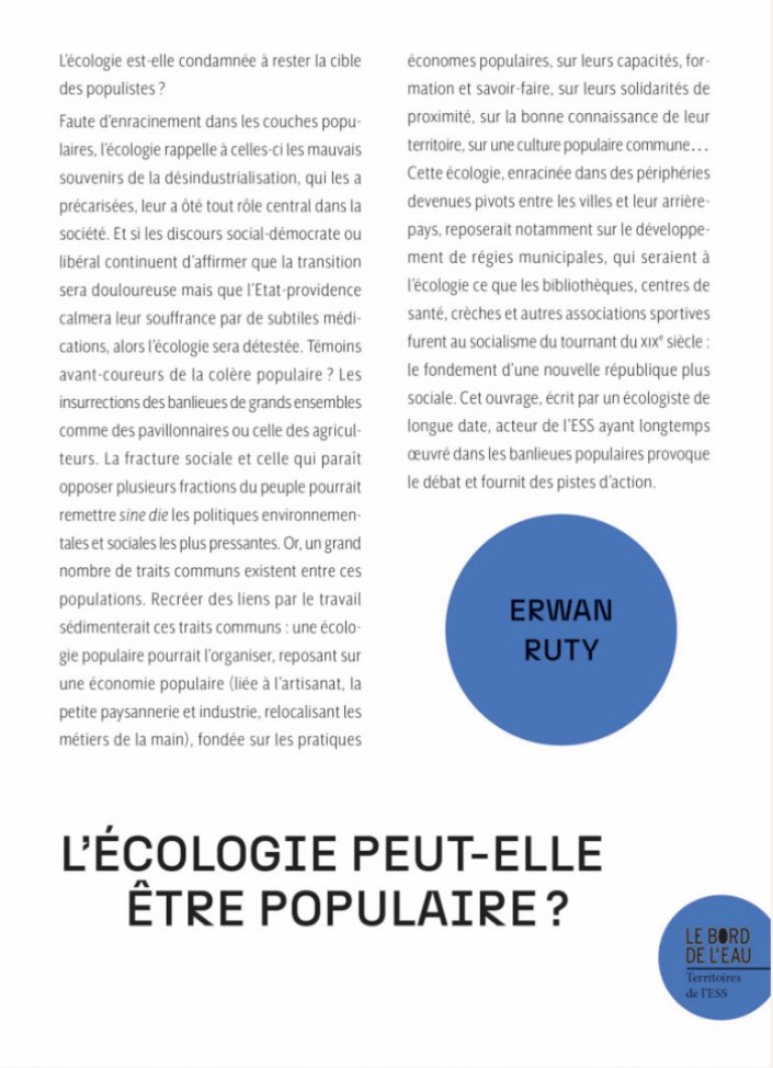 Timothée Duverger (@tduverger) on Twitter photo Alors que le Festival de l’écologie populaire aura lieu vendredi et samedi à Bordeaux, je suis très heureux de faire paraître cet ouvrage d’Erwan Ruty chez <a href="/BDLditions/">BDL éditions</a>
Le livre 👉 editionsbdl.com/produit/lecolo…
Le festival 👉 festivalecolopop.fr Alors que le Festival de l’écologie populaire aura lieu vendredi et samedi à Bordeaux, je suis très heureux de faire paraître cet ouvrage d’Erwan Ruty chez <a href="/BDLditions/">BDL éditions</a>
Le livre 👉 editionsbdl.com/produit/lecolo…
Le festival 👉 festivalecolopop.fr