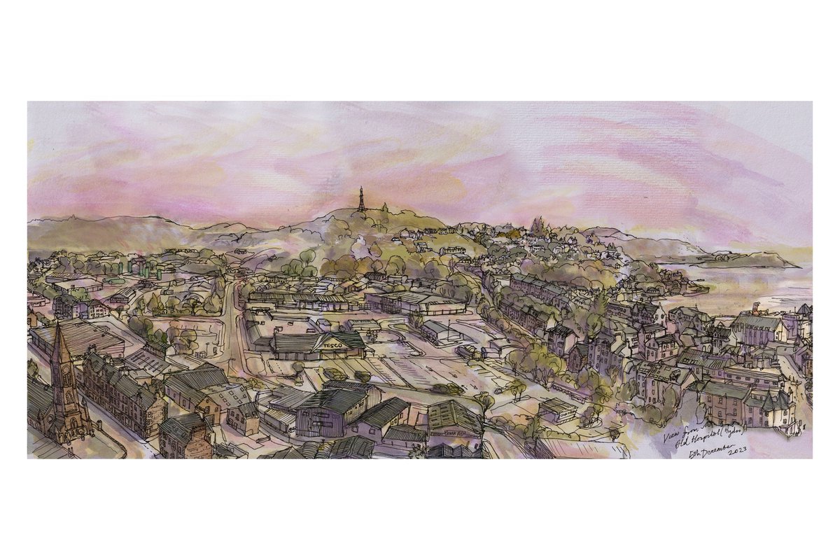 Sketch of the day: #Oban, #Scotland, 2024