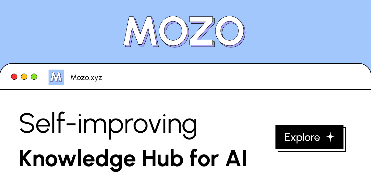 Mozo_xyz's tweet photo. Introducing #Mozo: A Self-Improving Knowledge Hub for AI 

🔹 Advancing AI Frontiers: Utilizing Retrieval Augmented Generation (RAG) to enhance Large Language Models with real-time, dynamic knowledge integration.

🔹 Decentralized Data Ecosystem: Empowering diverse communities to contribute and curate high-quality data, ensuring comprehensive and unbiased information.

🔹 Championing Transparency and Innovation: Addressing the challenges of centralized data control by fostering an open, collaborative AI development environment.

Join us in pioneering a decentralized paradigm for #AI research and application.