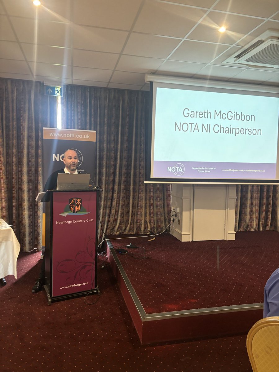 ⁦<a href="/GarethMcGibbon/">Gareth McGibbon</a>⁩ opens the ⁦<a href="/NOTAevents/">NOTA</a>⁩ Northern Ireland conference focusing today on understanding sexual behaviour with children under 12- great breadth of multidisciplinary attendance for excellent line up of speakers #NOTAHSB24