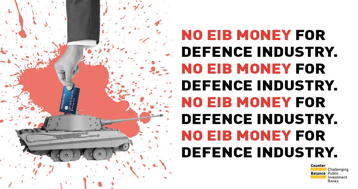 🚨 Research by <a href="/www11be/">11.11.11</a> &amp; <a href="/FairFinvzw/">FairFin</a> reveals <a href="/EIB/">European Investment Bank</a> financed €1.23B to companies supplying weapons to Israel, including <a href="/Leonardo_live/">Leonardo</a>'s helicopters

The Bank must *immediately* review its lending and stop supporting war crimes in Gaza