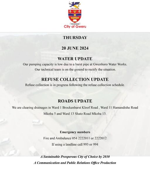 Gweru City Council (@gweruc) on Twitter photo 