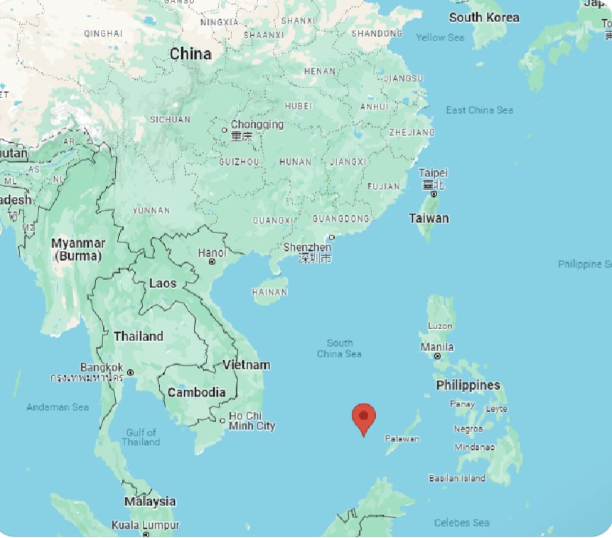 Maytechummia's tweet image. China is asserting their right to attack vessels that approach a reef over 
800 MILES from their mainland ....