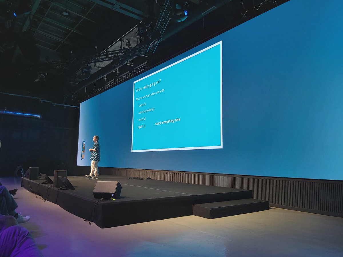 Miki Tebeka (@tebeka) on Twitter photo The one and only <a href="/JonathanAmster2/">Jonathan Amsterdam</a> explains the reasoning behind the design of the new HTTP router at <a href="/gopherconeu/">GopherCon Europe</a> . I love the amount of thinking the Go teams invests in feature design. The one and only <a href="/JonathanAmster2/">Jonathan Amsterdam</a> explains the reasoning behind the design of the new HTTP router at <a href="/gopherconeu/">GopherCon Europe</a> . I love the amount of thinking the Go teams invests in feature design.