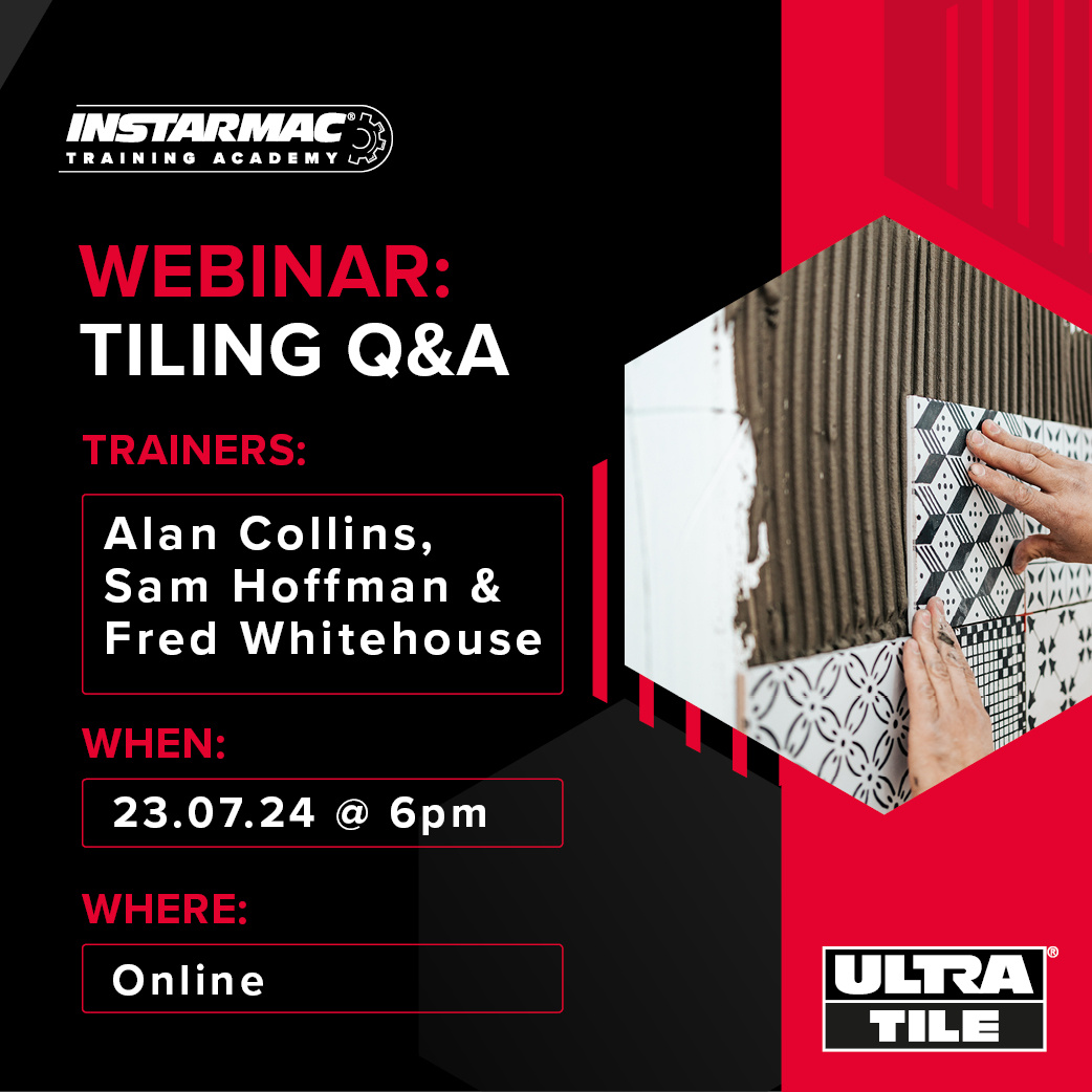UltraTile_UK's tweet image. ⭐ WEBINAR ⭐
👥 Trainers: Alan Collins, Fred Whitehouse &amp;amp; Sam Hoffman
🎓 The Topic: Tiling Q&amp;amp;A
📅 When: 23rd July
⌚ Time: 6pm
📍 Where: Online
➡️ Swipe to see more about the webinar
⬇️ Click the link to register 
hubs.ly/Q02Csrqg0 

#Training #Tiling #TilingTraining