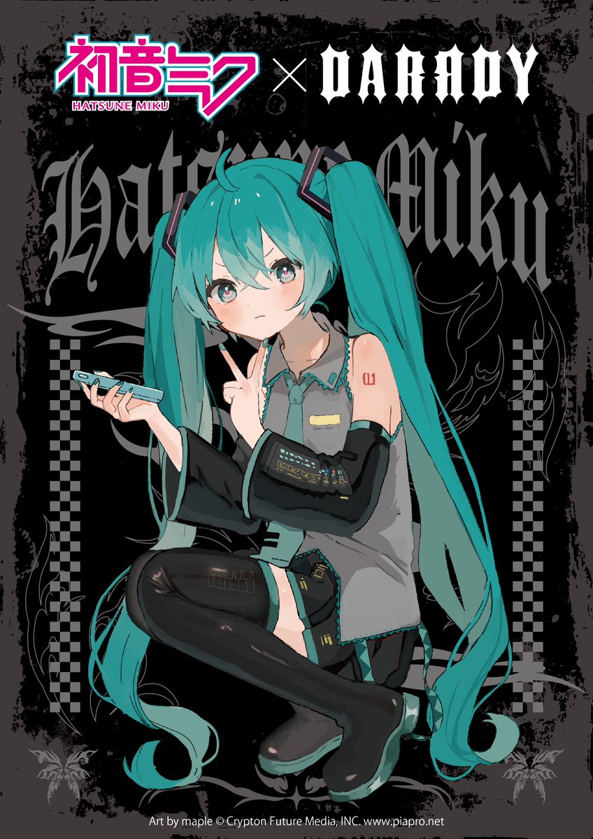 [希少品]DARRDY 初音ミクコラボ地雷系ジャージセット 9612-887-