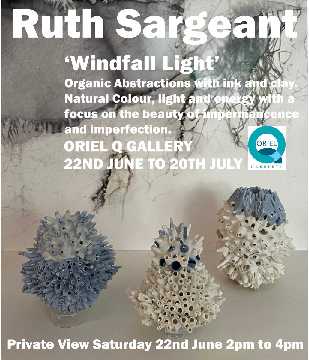 RUTH SARGEANT
WINDFALL LIGHT
June 22nd until July 20th

An exhibition of monoprints, drawings, mixed media work and ceramics by Ruth Sargeant

Private View
SATURDAY 22nd JUNE, 2.00 - 4.00pm
An exhibition of monoprints, drawings, mixed media work and ceramics by Ruth Sargeant