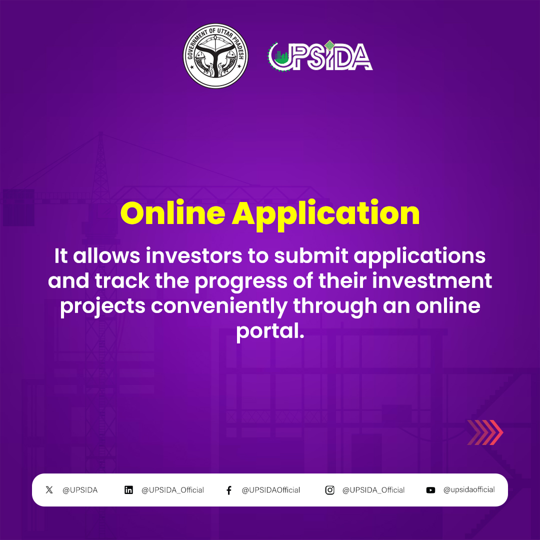 UPSIDA's tweet photo. #DigitalIntervention
Doing business in Uttar Pradesh now becomes even more easy with Nivesh Mitra-
Here's why⬇️
#UPSIDA #Uttarpradesh #industrial_developement #Niveshmitra