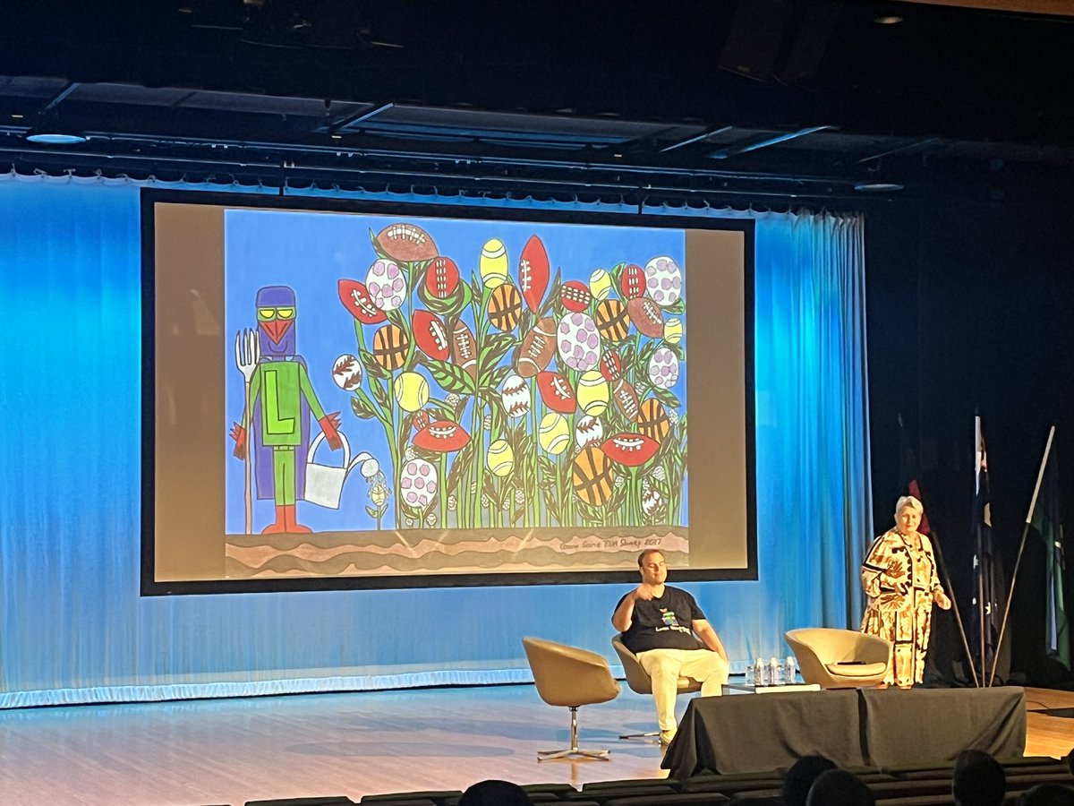 At #RDAQ2024  listening to Tim Sharp <a href="/IamLaserbeak/">Literally Laserbeak</a> and his mother Judy
A story of love, hope, &amp; persistence to shine celebrating diversity #autism #AutismSpectrumDisorders No body said it was easy👇🏼&amp; U gotta grow balls👇🏼