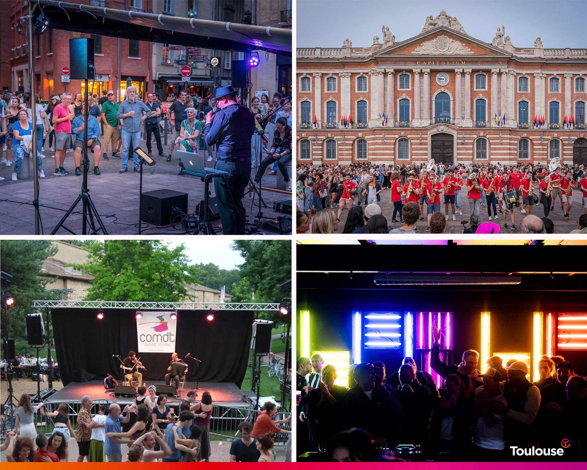 [Evénement] Pour la fête de la musique, retrouvez grands concerts et petites formations dans les rues, places et sites toulousains ! 🎶
Quelques idées ici ➡️ bit.ly/FetedelaMus
#Toulouse #Toulousevilledesmusiques