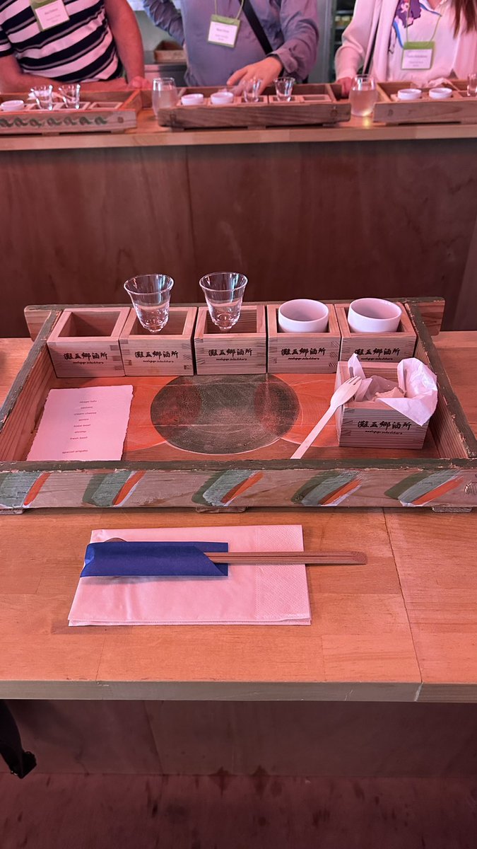 Post-conference sake tasting and food pairing #Kanpai 🍶 #NadagoGO