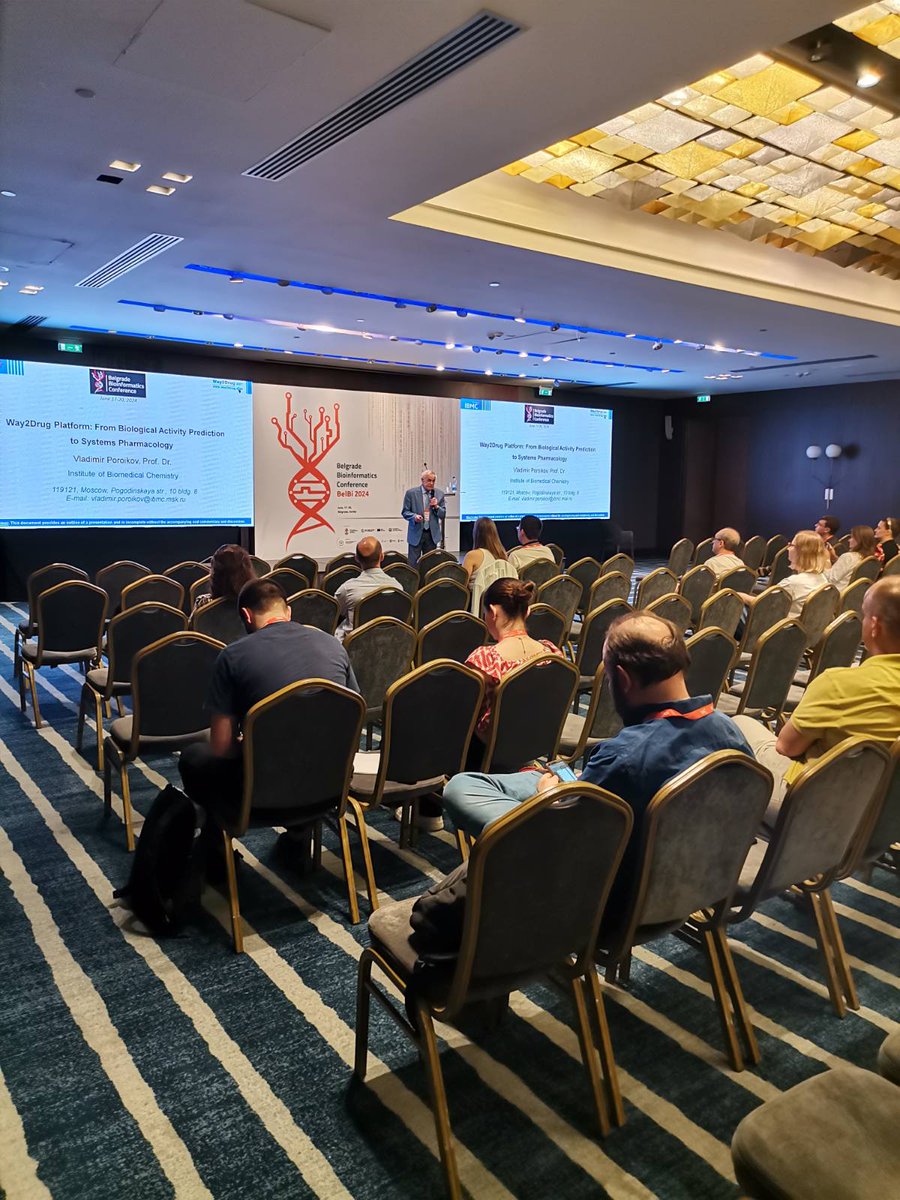 First KEYNOTE speaker for today - Vladimir Poroikov 📢