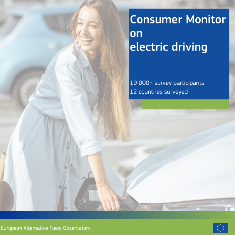 Transport_EU's tweet photo. 🚗We asked consumers for their views on driving an electric car. Results are in:

🟢Positive regarding a switch to battery-electric cars
🟢Climate benefits &amp; cost efficiency seen as main advantages
🔴Price remains a hurdle

➡️https://t.co/ZY6ROezy0u

#EAFO